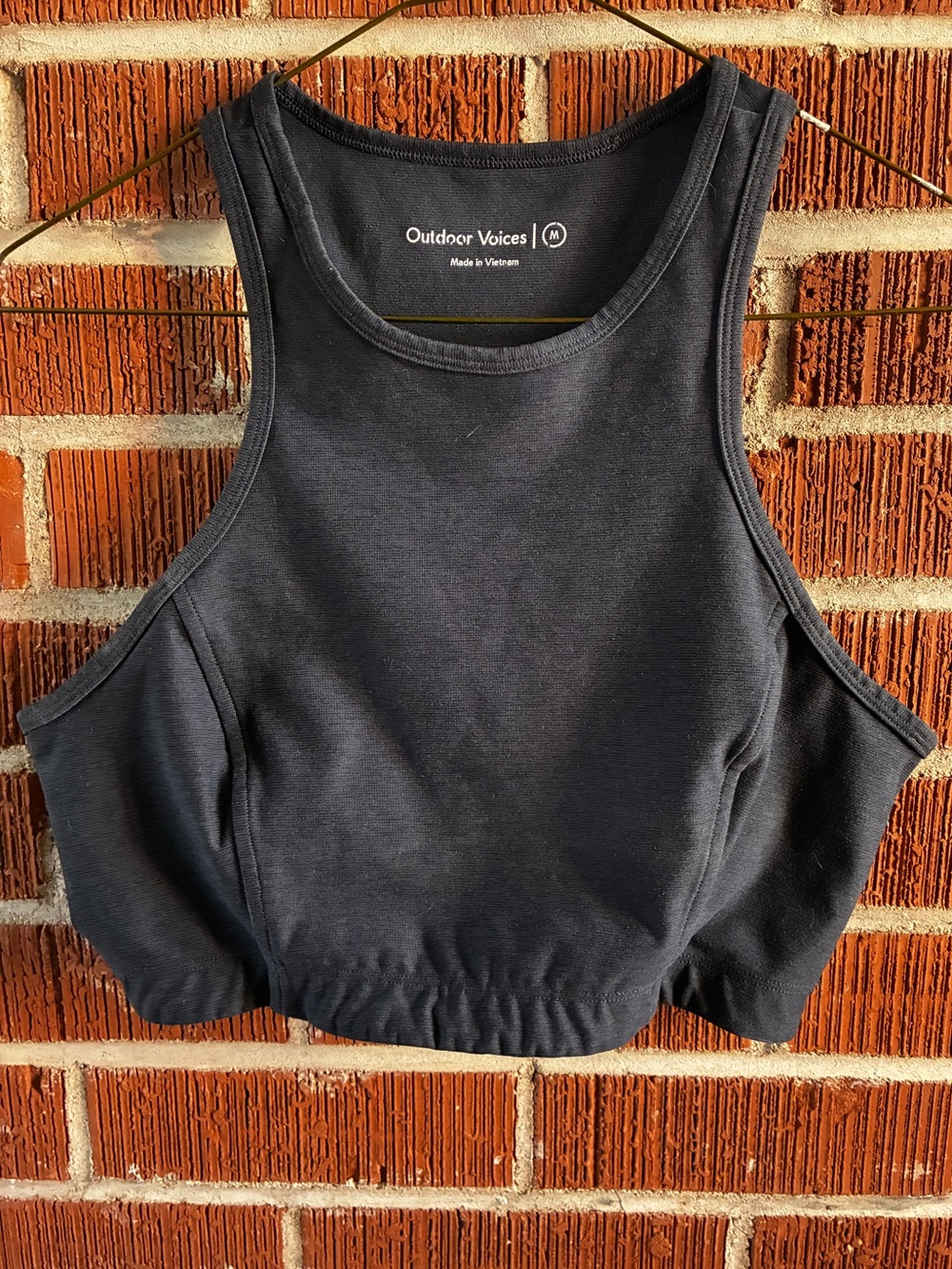 Outdoor Voices Charcoal Move Free Crop Top